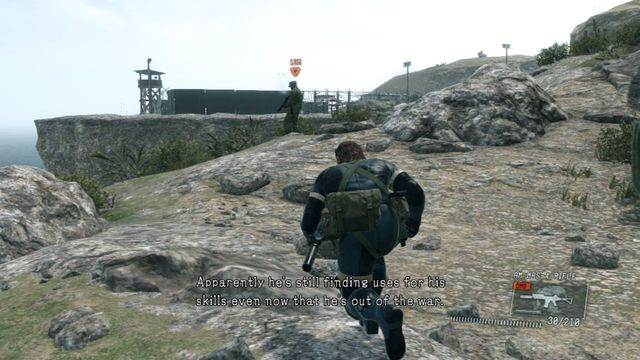 Get rid of the guard on the cliff - Eliminate the Renegade Threat - Side Ops and Extra Ops - Metal Gear Solid V: Ground Zeroes - Game Guide and Walkthrough