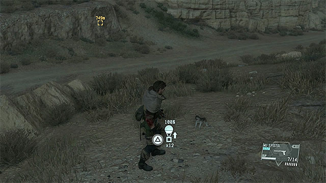 While playing look out for a puppy - D-Dog - Buddies - Metal Gear Solid V: The Phantom Pain - Game Guide and Walkthrough