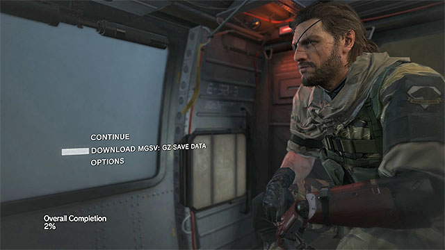 You can now close MGS V: Ground Zeroes and start MGS V: The Phantom Pain - How to upload your progress? - Transferring progress from MGS V Ground Zeroes over to MGS V The Phantom Pain - Metal Gear Solid V: The Phantom Pain - Game Guide and Walkthrough