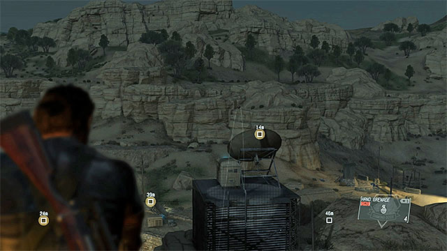 Throw grenades towards the antennas - Identifying and destroying the comms equipment - Mission 4 - C2W - Metal Gear Solid V: The Phantom Pain - Game Guide and Walkthrough