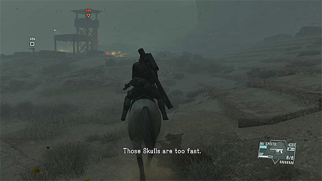 Escaping on horseback is the best way. - Exfiltration with Honey Bee - Mission 6 - Where Do the Bees Sleep? - Metal Gear Solid V: The Phantom Pain - Game Guide and Walkthrough