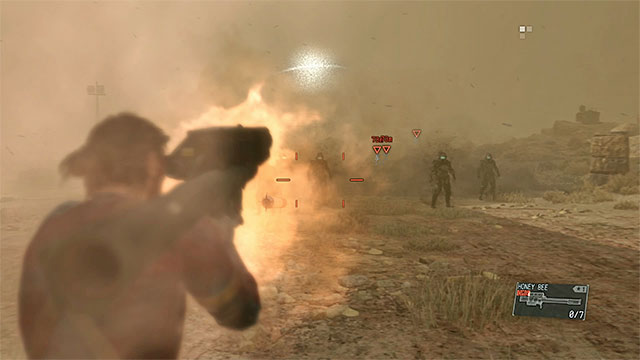You can use Honey Bee to eliminate the zombies. - Exfiltration with Honey Bee - Mission 6 - Where Do the Bees Sleep? - Metal Gear Solid V: The Phantom Pain - Game Guide and Walkthrough