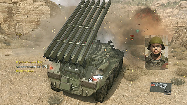 Use the rockets when the convoy gets into your rang of attack. - Eliminating the colonel and the tanks from the convoy - Mission 8 - Occupation Forces - Metal Gear Solid V: The Phantom Pain - Game Guide and Walkthrough
