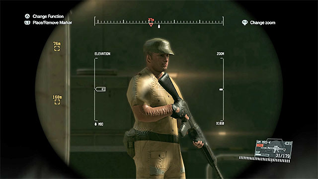 An example dummy - Disabling the pump and destroying the tank in the HQ - Mission 13 - Pitch Dark - Metal Gear Solid V: The Phantom Pain - Game Guide and Walkthrough