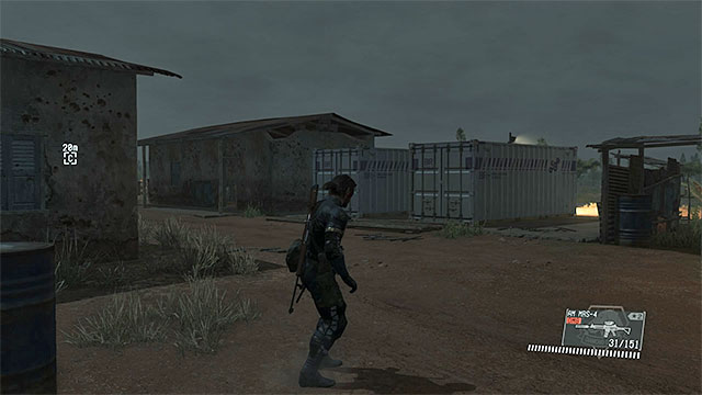 Containers near buildings to the North - Remaining Lingua Franca secondary mission objectives - Mission 14 - Lingua Franca - Metal Gear Solid V: The Phantom Pain - Game Guide and Walkthrough