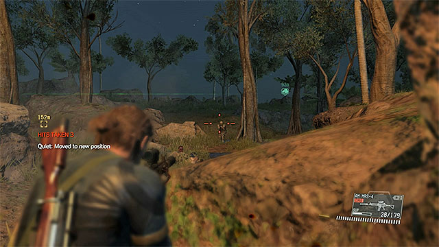 Move into action as soon as reinforcements arrive in the woods - Remaining Rescue the Intel Agents secondary mission objectives - Mission 17 - Rescue the Intel Agents - Metal Gear Solid V: The Phantom Pain - Game Guide and Walkthrough