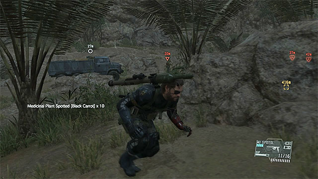 Go past the enemies from the small guard post. - Reaching Ngumba Industrial Zone - Mission 20 - Voices - Metal Gear Solid V: The Phantom Pain - Game Guide and Walkthrough