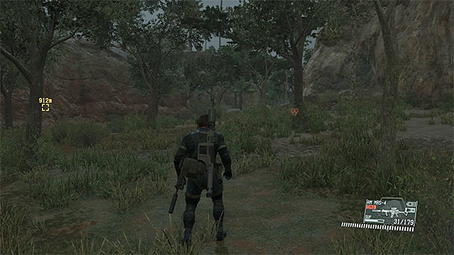 The unguarded path leading to guard post number 20. - Reaching Ngumba Industrial Zone - Mission 20 - Voices - Metal Gear Solid V: The Phantom Pain - Game Guide and Walkthrough