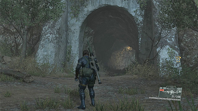 The tunnel leading to the Industrial Zone. - Reaching Ngumba Industrial Zone - Mission 20 - Voices - Metal Gear Solid V: The Phantom Pain - Game Guide and Walkthrough
