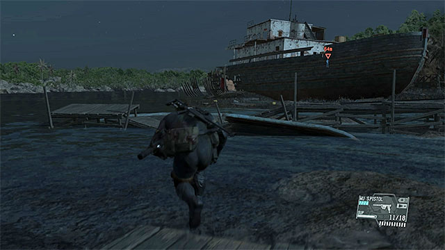 Your goal, White Mamba himself, is on the ship wreck in the west part of the village - Finding White Mamba - Mission 23 - The White Mamba - Metal Gear Solid V: The Phantom Pain - Game Guide and Walkthrough