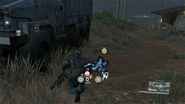 Try to locate and Fulton the ally before he gets into the truck. - Extracting the Intel Team member - Mission 27 - Root Cause - Metal Gear Solid V: The Phantom Pain - Game Guide and Walkthrough