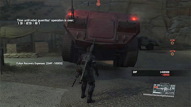 Try to Fulton all the armored vehicles and tanks. - Mission 34 - [Extreme] Backup, Back Down - Metal Gear Solid V: The Phantom Pain - Game Guide and Walkthrough