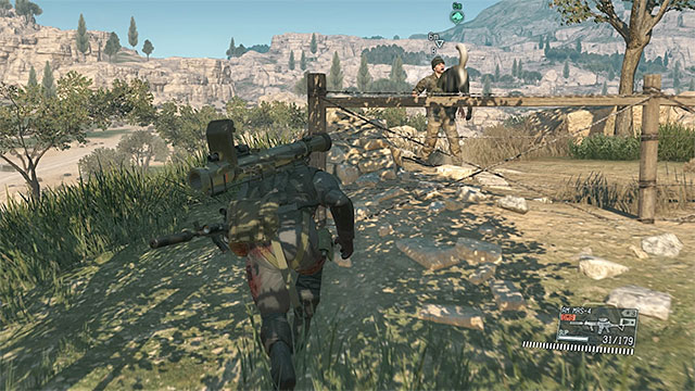 The sniper is located in the southern part of the village - Unlocking mission 45 (A Quiet Exit) - Metal Gear Solid V: The Phantom Pain - Game Guide and Walkthrough