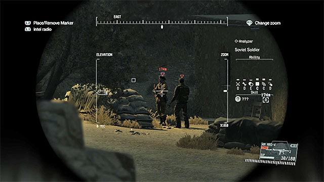 Walkthrough: Approach the outpost with the interpreter from any side and use the binoculars to identify him - Side-Ops missions walkthroughs (1-10) - Side-Ops - Metal Gear Solid V: The Phantom Pain - Game Guide and Walkthrough