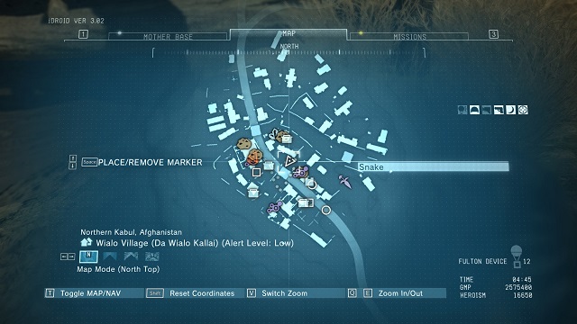 Mission area. - Side-Ops missions walkthroughs (11-20) - Side-Ops - Metal Gear Solid V: The Phantom Pain - Game Guide and Walkthrough