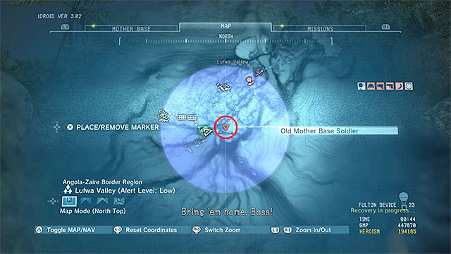 Description: It is best to approach Lufwa Valley from the South-West - Side-Ops missions walkthroughs (51-60) - Side-Ops - Metal Gear Solid V: The Phantom Pain - Game Guide and Walkthrough