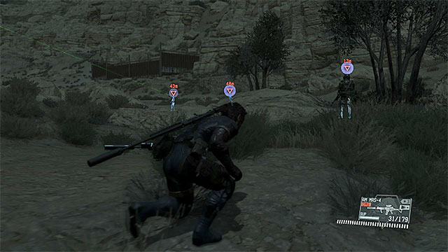 Your destination - you can easily sneak up on the enemies from behind. - Side-Ops missions walkthroughs (61-70) - Side-Ops - Metal Gear Solid V: The Phantom Pain - Game Guide and Walkthrough