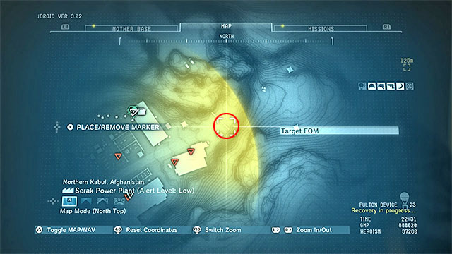 To complete the described mission, you must get to the red doors, located in the Eastern section of the power plant - those are marked on the above screenshot - Side-Ops missions walkthroughs (81-90) - Side-Ops - Metal Gear Solid V: The Phantom Pain - Game Guide and Walkthrough