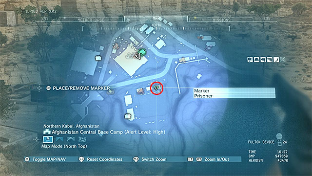 Description: In contrast to the gunsmith from the 107th side ops mission, who was one of the enemies, this time you will have to rescue a prisoner from the Afghanistan Central Base Camp - Side-Ops missions walkthroughs (101-110) - Side-Ops - Metal Gear Solid V: The Phantom Pain - Game Guide and Walkthrough