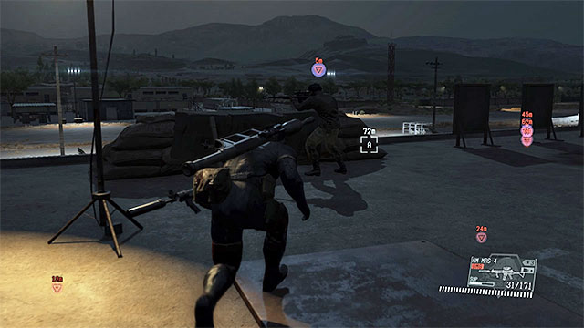 There are two snipers on the roof of the main building. - Side-Ops missions walkthroughs (111-120) - Side-Ops - Metal Gear Solid V: The Phantom Pain - Game Guide and Walkthrough