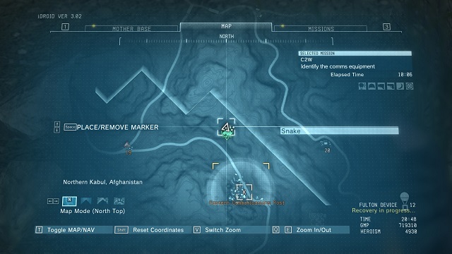 The location of the diamond - Diamonds in Eastern Communications Post (Afghanistan) - Rough Diamonds - Metal Gear Solid V: The Phantom Pain - Game Guide and Walkthrough