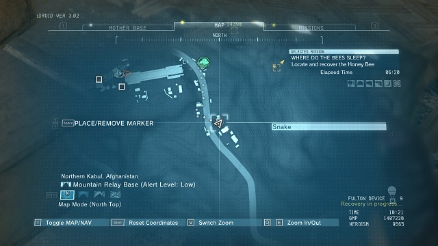 The location of the diamond - Diamonds in Mountain Relay Base (Afghanistan) - Rough Diamonds - Metal Gear Solid V: The Phantom Pain - Game Guide and Walkthrough