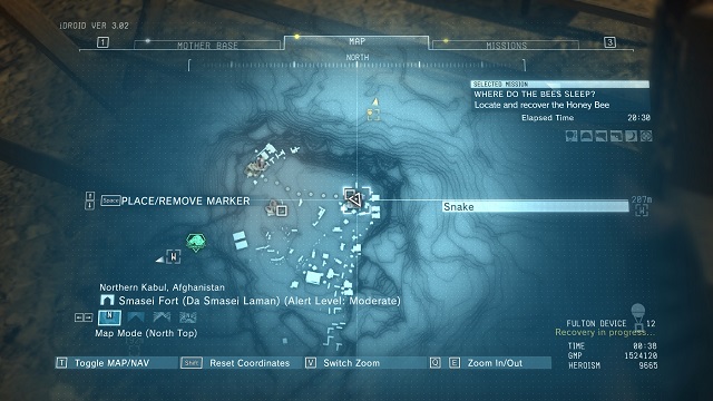 The location of the diamond - Diamonds in Smasei Fort (Afghanistan) - Rough Diamonds - Metal Gear Solid V: The Phantom Pain - Game Guide and Walkthrough