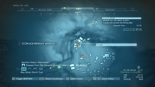 The location of the diamonds - Diamonds in Smasei Fort (Afghanistan) - Rough Diamonds - Metal Gear Solid V: The Phantom Pain - Game Guide and Walkthrough