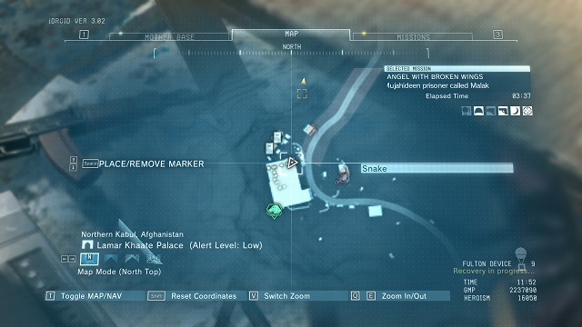 The diamonds location. - Diamonds in Lamar Khaate Palace (Afghanistan) - Rough Diamonds - Metal Gear Solid V: The Phantom Pain - Game Guide and Walkthrough