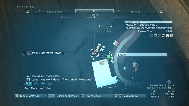 Diamonds location. - Diamonds in Lamar Khaate Palace (Afghanistan) - Rough Diamonds - Metal Gear Solid V: The Phantom Pain - Game Guide and Walkthrough