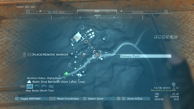 The location of the Delivery Point - Delivery points in Afghanistan - Delivery Point Invoices - Metal Gear Solid V: The Phantom Pain - Game Guide and Walkthrough
