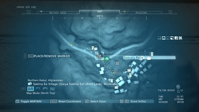 The location of the point. - Delivery points in Afghanistan - Delivery Point Invoices - Metal Gear Solid V: The Phantom Pain - Game Guide and Walkthrough
