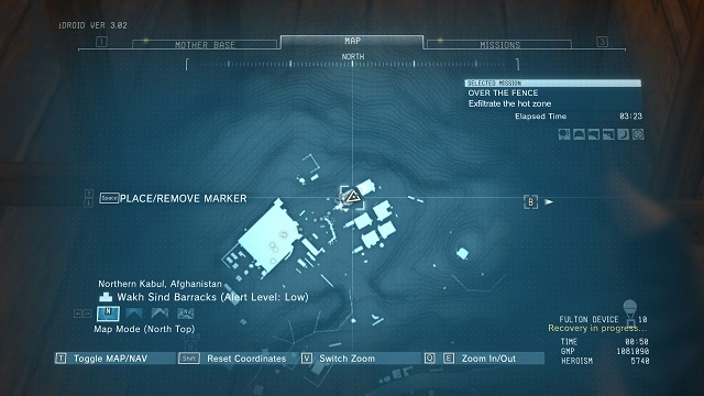 The location of the UN-ARC Blueprint - Blueprints - Metal Gear Solid V: The Phantom Pain - Game Guide and Walkthrough