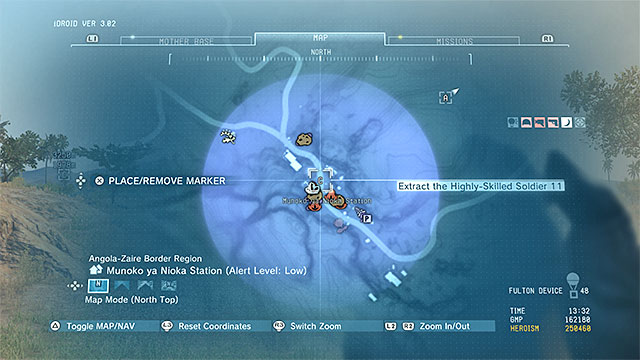 The location of the delivery point. - Delivery points in Africa - Delivery Point Invoices - Metal Gear Solid V: The Phantom Pain - Game Guide and Walkthrough