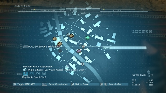 The location of the RIOT SMG Blueprint - Blueprints - Metal Gear Solid V: The Phantom Pain - Game Guide and Walkthrough