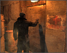 Walkthrough: Exit a small room and start following your friend Alex - Walkthrough - Hunter* - Fist steps - Metro 2033 - Game Guide and Walkthrough