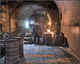 You should consider taking a break and entering a nearby room to talk to the main character's father #1 - Walkthrough - Exhibition* - Walkthrough - Chapter 1 - Metro 2033 - Game Guide and Walkthrough