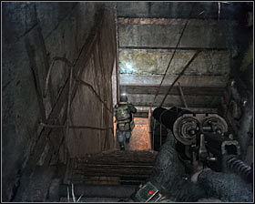 Deal with the monsters and then use the stairs to get to an upper level #1 - Walkthrough - Bridge - Chapter 2 - Metro 2033 - Game Guide and Walkthrough