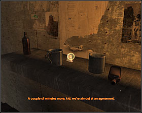 You can interact with a bong found on a bar table #1 if you want to which will result in interesting graphic effects - Walkthrough - Market* - Chapter 2 - Metro 2033 - Game Guide and Walkthrough