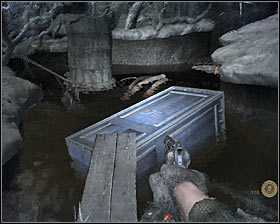Use wooden beams found in the area to get through this location safely and keep heading towards a new body seen in the distance #1 - Walkthrough - Dead City 2 - Chapter 2 - Metro 2033 - Game Guide and Walkthrough
