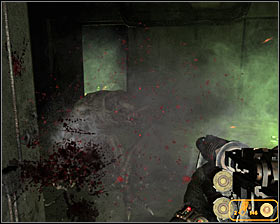 An attempt to open the door (pressing the action key) will result in you and Khan being attacked by a group of monsters - Walkthrough - Ghosts* - Chapter 3 - Metro 2033 - Game Guide and Walkthrough