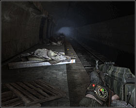 Turn right after you've reached a new tunnel and head forward - Walkthrough - Cursed* - Chapter 3 - Metro 2033 - Game Guide and Walkthrough