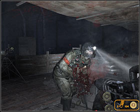 Once you've made your way to the upper level you'll have to turn right and start attacking remaining enemy units #1 - Walkthrough - Front Line* - Chapter 4 - Metro 2033 - Game Guide and Walkthrough