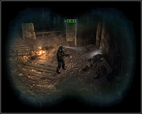 Once you've entered a larger area you should remain near the train tracks and eliminate guards standing in front of you #1 - Walkthrough - Front Line* - Chapter 4 - Metro 2033 - Game Guide and Walkthrough