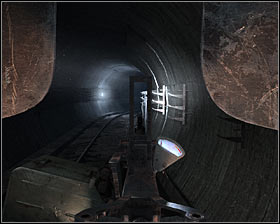 It won't take long until you've reached a trolley #1 and you should familiarize yourself with the controls #2, because you'll spend most of the mission in the gunner's seat - Walkthrough - Trolley Combat - Chapter 4 - Metro 2033 - Game Guide and Walkthrough