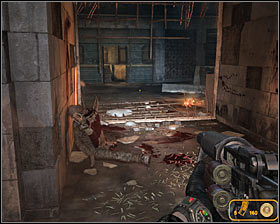It would be a good idea to check the area to the right, because you'll have a chance to find a lot of standard ammunition #1 - Walkthrough - Defense* - Chapter 4 - Metro 2033 - Game Guide and Walkthrough