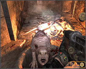 Get ready after you've reached the next area #1 and listened to a warning about not using any grenades, because you'll have to part in the largest battle of this mission - Walkthrough - Child* - Chapter 4 - Metro 2033 - Game Guide and Walkthrough