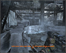 Walkthrough: Start off by putting on a gas mask - Walkthrough - Outpost - Chapter 4 - Metro 2033 - Game Guide and Walkthrough
