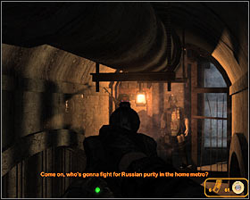 You'll soon reach a junction and you should wait here for one of the enemy soldiers to show up #1 - Walkthrough - Black Station* - Chapter 4 - Metro 2033 - Game Guide and Walkthrough