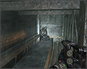 Start using wooden beams found to your right and then walk on a pipe #1 so that you'll have a chance to get to an upper level - Walkthrough - Archives - Chapter 5 - Metro 2033 - Game Guide and Walkthrough